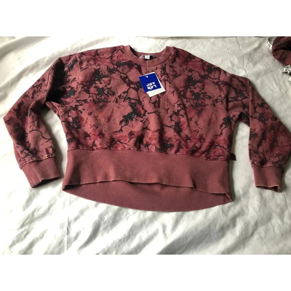 Joy Lab Women’s French Terry Acid Wash Crewneck Pullover sz S - Picture 1 of 7